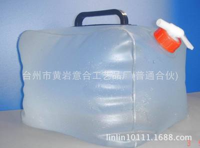 工廠促銷戶外折疊水壺與救災水袋10L，便捷儲水新選擇